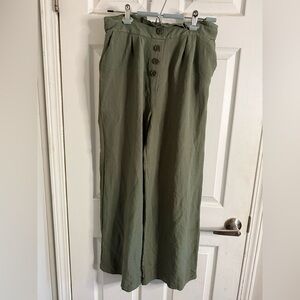 Altar'd State Green High-Waist Chinos